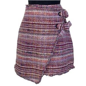 Halogen Tweed Multi-Colored Mini Skirt(Size 2 Petite)